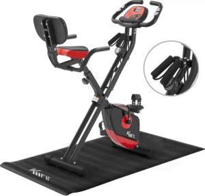 KM - Fit Heimtrainer Fahrrad Fitness, Cardio&Krafttraining, zusammenklappbar, bis 100 kg (Set, 4-tlg)
