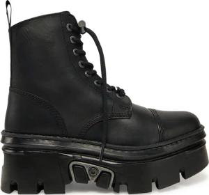 NEW ROCK Schnürstiefel M-WALL083CCT-S11 Schwarz