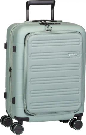 American Tourister Novastream Spinner 55 EXP Smart  in Grün (35 Liter), Handgepäck