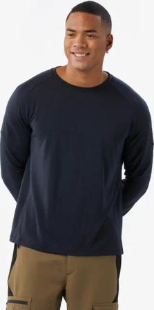 Langarmshirt Herren - Merino Resist dunkelblau