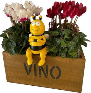 Online-Fuchs Gartenfigur Bienen als Kantenhocker für außen - Deko Figuren Tiere, von 15 bis 25 cm groß