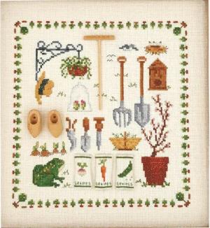 Le Bonheur des Dames Kreativset Le Bonheur des Dames Kreuzstich Set "Frühlingszubehör", Zählmuster, 20, (embroidery kit by Marussia)
