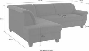 Home affaire Ecksofa Yesterday L-Form, wahlweise mit Bettfunktion, auch in Cord