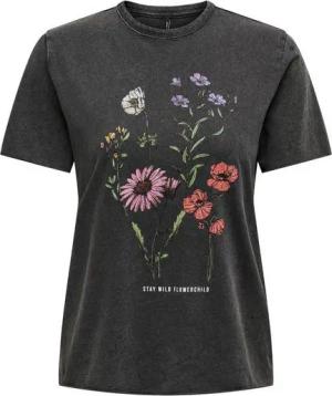 ONLY T-Shirt Bedrucktes Kurzarm mit Printed Schrift ONLLUCY ONLLUCY REG S/S TOP JRS NOOS