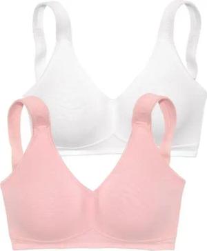 petite fleur Soft-BH (Packung, 2 Stück) ohne Bügel, aus weicher Baumwolle