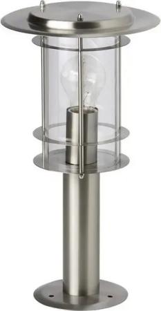 Brilliant Sockelleuchte YORK, ohne Leuchtmittel, 40cm Höhe, E27 max. 40W, LED geeignet, aus rostfreiem Edelstahl