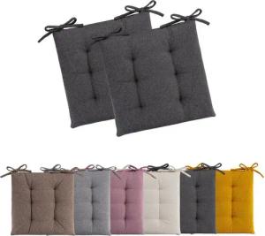MOON Heimtextilien Sitzkissen 2er Pack verschiedene Farben Polyester Polyurethan Moon, mit Band