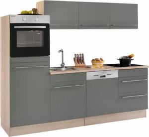 OPTIFIT Küche Bern, Breite 240 cm, ohne E-Geräte, Stärke der Arbeitsplatte wählbar