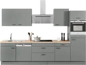 OPTIFIT Küchenzeile Elga, Premium-Küche, Soft-Close-Funktion, großen Vollauszügen, Breite 330 cm