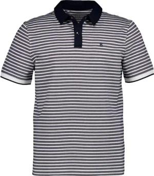 BOGNER Herren Polo-Shirt blau gestreift