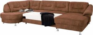 sit&more Wohnlandschaft Salsa U-Form, mit Federkern, wahlweise mit Bettfunktion