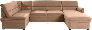 sit&more Wohnlandschaft Pisa U-Form, mit Federkern, wahlweise mit Bettfunktion