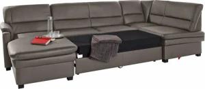 sit&more Wohnlandschaft Pisa U-Form, mit Federkern, wahlweise mit Bettfunktion