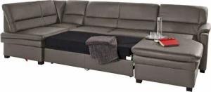sit&more Wohnlandschaft Pisa U-Form, mit Federkern, wahlweise mit Bettfunktion
