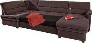 sit&more Wohnlandschaft Pisa U-Form, mit Federkern, wahlweise mit Bettfunktion