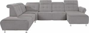 Places of Style Wohnlandschaft Manhattan U-Form, 2 Sitze mit elektrischer Relaxfunktion, verstellbare Armlehnen