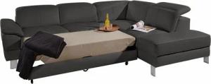 exxpo - sofa fashion Ecksofa Mantua, L-Form, mit Kopf- bzw. Rückenverstellung, Bettfunktion u. Bettkasten