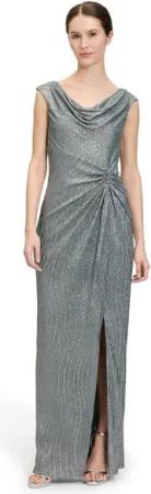 Vera Mont Abendkleid Vera Mont Abendkleid im Glitzer-Look Raffung