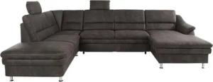 sit&more Wohnlandschaft Cardoso U-Form, mit Federkern und Kopfstützen, mit Bettfunktion und Relaxfunktion