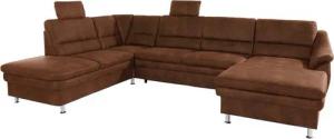 sit&more Wohnlandschaft Cardoso U-Form, mit Federkern und Kopfstützen, mit Bettfunktion und Relaxfunktion
