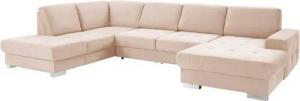 sit&more Wohnlandschaft Santorini U-Form, mit Federkern und Sitztiefenverstellung, wahlweise mit Bettfunktion