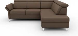 sit&more Ecksofa Vincenzo L-Form, inklusive Kopfteilverstellung, wahlweise mit Bettfunktion, Bettkasten