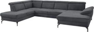 sit&more Wohnlandschaft Scorpio U-Form, inklusive Sitztiefenverstellung, mit Kopf- und Armteilverstellung