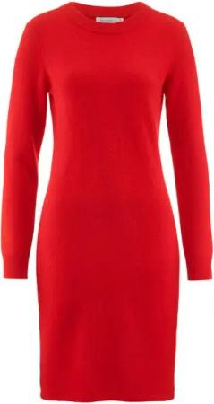 Hessnatur Strickkleid aus weicher Schurwolle mit Kaschmir (1-tlg)