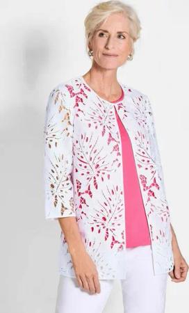GOLDNER Jerseyblazer Spitzenjäckchen