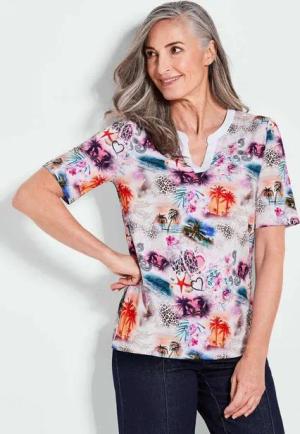 GOLDNER T-Shirt Kurzgröße: Blusenshirt