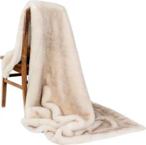 Wohndecke Polarfuchs, Star Home Textil, besonders weich, Kuscheldecke