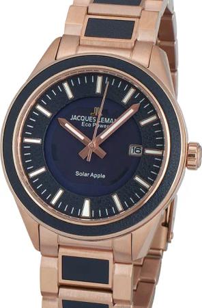 Jacques Lemans 1-2116F Eco Power Apple Herrenuhr 40mm 10ATM