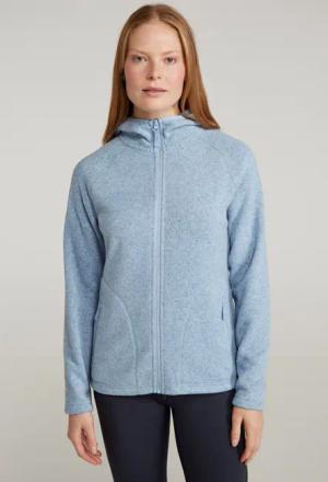 Nevis Damen-Kapuzenpullover mit Reißverschluss - Blau