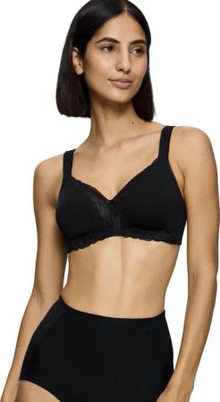 Triumph Bügelloser BH "Modern Lace+Cotton N", Spitzeneinsätze