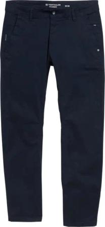 TOM TAILOR Herren Tapered Chino Hose, blau, Uni, Gr. 32/34