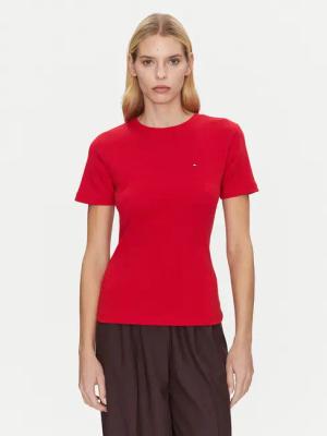 Tommy Hilfiger T-Shirt New Cody WW0WW40587 Rot Slim Fit