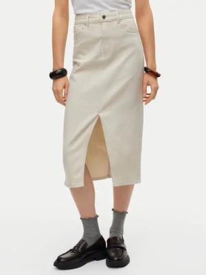 Vero Moda Jeansrock Veri 10295731 Beige Regular Fit