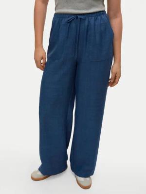 Vero Moda Stoffhose Melaney 10316385 Dunkelblau Loose Fit