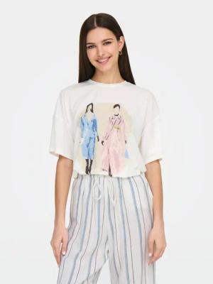 ONLY T-Shirt Melina 15342876 Weiß Regular Fit