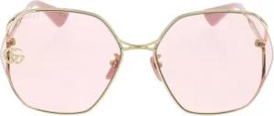 Gucci Sonnenbrille - GG0818SA-003 63 Sunglass WOMAN METAL - Gr. unisize - in Gold - für Damen