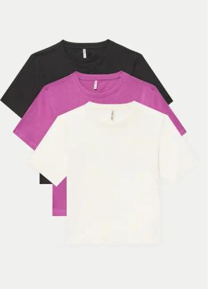 Kids ONLY 3er-Set T-Shirts Rex 15350718 Bunt Regular Fit