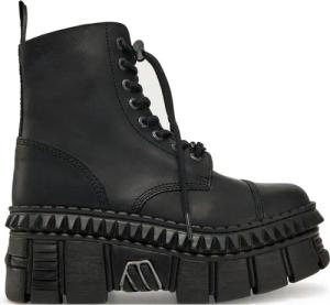NEW ROCK Schnürstiefel M-WALL083CCT-S6 Schwarz