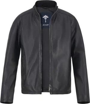 JOOP! Herren Lederjacke schwarz unifarben