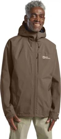 Jack Wolfskin Tempest 2L Jacket Men Regenjacke Herren XL brown cold coffee