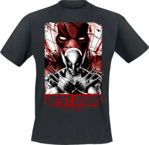 Deadpool - Marvel T-Shirt - Deadpool And Wolverine - Best Bubs - S bis XXL - für Männer - Größe S - schwarz - Lizenzierter Fanartikel