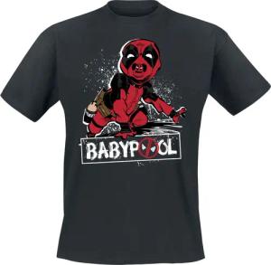 Deadpool - Marvel T-Shirt - Deadpool And Wolverine - Babypool - S bis XXL - für Männer - Größe L - schwarz - Lizenzierter Fanartikel