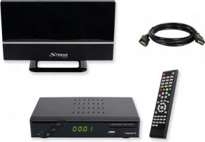 EasyOne 740 HD freenet TV DVB-T2 HD Receiver (2m HDMI Kabel, aktive DVB-T2 Antenne)