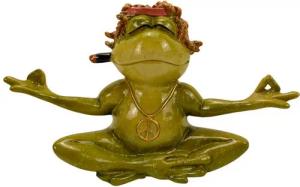 Online-Fuchs Gartenfigur - Deko Figuren Set YOGA Frosch für Garten, Heim oder Büro, (Set wählbar), wetterfest, für den Außenbereich geeignet