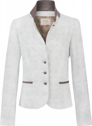 Trachtenjacke Felicia (hellgrau, Gr. 46) von Stockerpoint Bergfeuer Couture für Damen, Oberteile, 100% Leinen