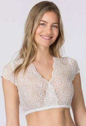 Dirndlbluse Selina (creme, Gr. 42) von Stockerpoint für Damen, Oberteile, 92% Polyamid, 8% Elastan